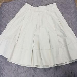Pleaded Khaki Skirt